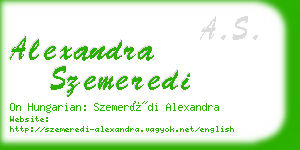 alexandra szemeredi business card